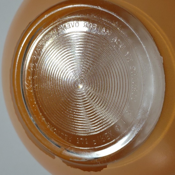 Pyrex mixing serving bowl peach # 353 glass Vintage - Picture 4 of 7